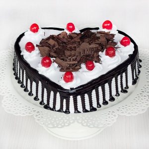 Heart Shaped Black forest Cake